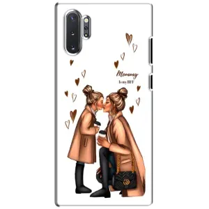 Чехол с печатью для Samsung Galaxy Note 10 Plus - (Мама с ребенком) (AlphaPrint) (Дочка и мама)