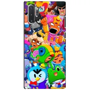 Чехол для Samsung Galaxy Note 10 Plus Бравл Старс (VPrint) (герои Бравл Старс)