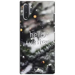 Новогодние, Праздничные Чехлы для Samsung Galaxy Note 10 Plus - 2024 год (Hello winter)