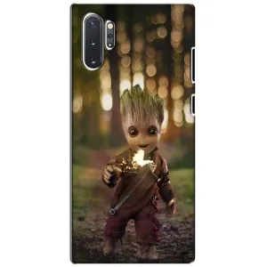 Чехол МАРВЕЛ для Самсунг Галакси Ноут 10 Плюс (AlphaPrint) (I am Groot)