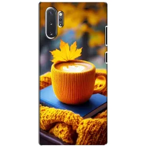 Чохол з унікальним дизайном 'Осінь з кавою' для Samsung Galaxy Note 10 Plus (Кава на жовтому пледі)