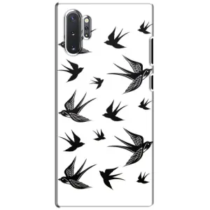 Чехол с птицами на Samsung Galaxy Note 10 Plus (VPrint) (Ласточки)