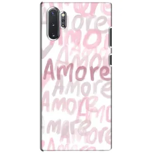 Чохол з розовим принтом для Samsung Galaxy Note 10 Plus (Аморе любов)