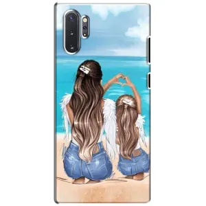 Чехол с печатью для Samsung Galaxy Note 10 Plus - (Мама с ребенком) (AlphaPrint) (Мама с доченькой)