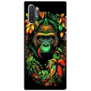Чехол с Обезьянами Samsung Galaxy Note 10 Plus - (AlphaPrint) (Обезьяна в тропиках)