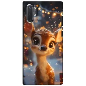 Яскравий чохол для Samsung Galaxy Note 10 Plus з Зимові Оленята (Оленятко серед гірлянд)