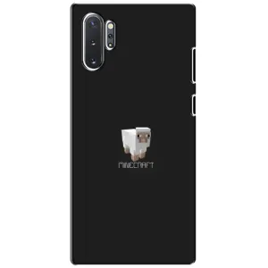 Чехол Майнкрафт на Samsung Galaxy Note 10 Plus (AlphaPrint) Minecraft (Овечка Майнкрафт)
