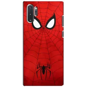 Чехол с человеком пауком для Samsung Galaxy Note 10 Plus - (AlphaPrint) (Паук (Марвел))