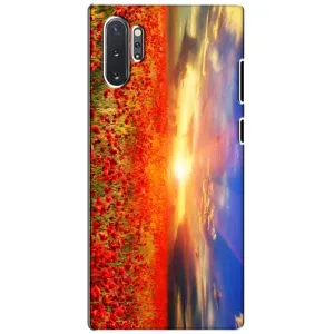 Чехол с картинкой (Стильные) для Самсунг Галакси Ноут 10 Плюс - (AlphaPrint) (Поле тюльпанов)