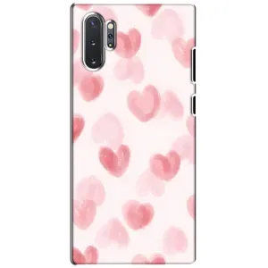 Чохол з розовим принтом для Samsung Galaxy Note 10 Plus (Рожеві сердечки)