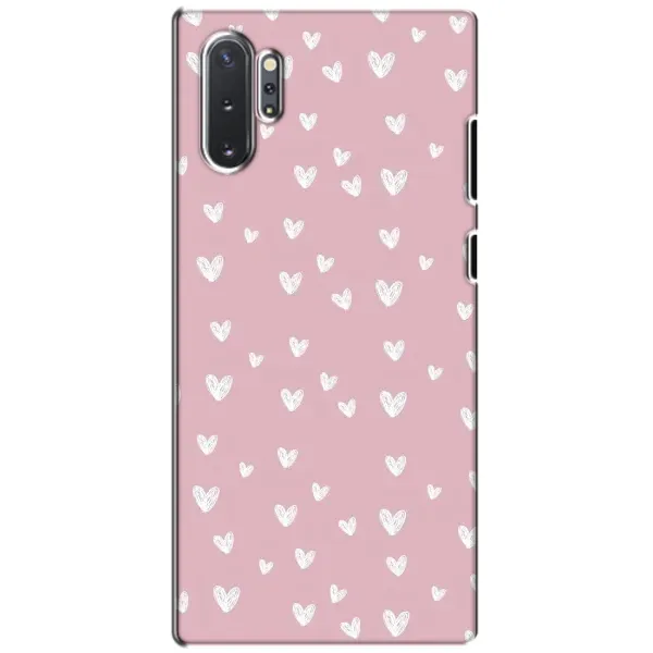 Чехол с принтом «Сердечки на розовом» для Samsung Galaxy Note 10 Plus