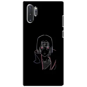 Чехлы на тему: Итачи Учиха для Samsung Galaxy Note 10 Plus (AlphaPrint) (силуэт Итачи)