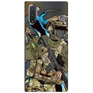 Чехлы с картинкой ЗСУ для Samsung Galaxy Note 10 Plus (AlphaPrint) (Воин ВСУ)