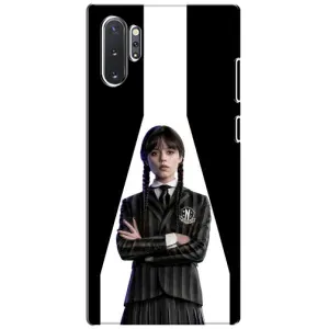 Чехлы Венсдей на Samsung Galaxy Note 10 Plus Уэнсдей (AlphaPrint) (W-Wednesday)