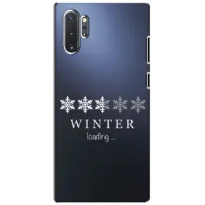 Зимние Чехлы для Самсунг Галакси Ноут 10 Плюс - прозрачный фон (Winter loading)