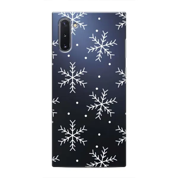 Чехол с принтом «Белые снежинки» для Samsung Galaxy Note 10