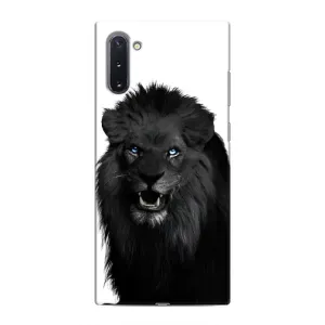 Чохли з картинкою животних Samsung Galaxy Note 10 (Чорний ЛЕВ)
