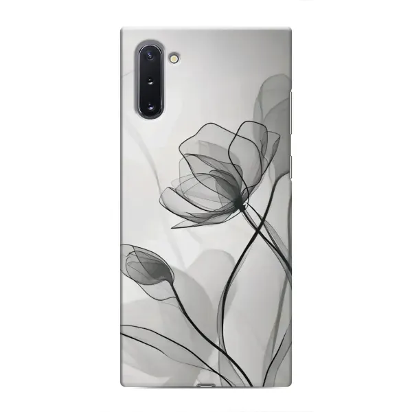 Чохол з принтом «Чорні квіти» для Samsung Galaxy Note 10 Чохол з принтом «Чорні квіти» для Samsung Galaxy Note 10