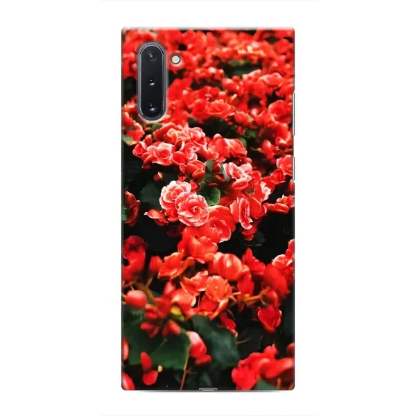 Чехол с принтом «Цветы красные» для Samsung Galaxy Note 10