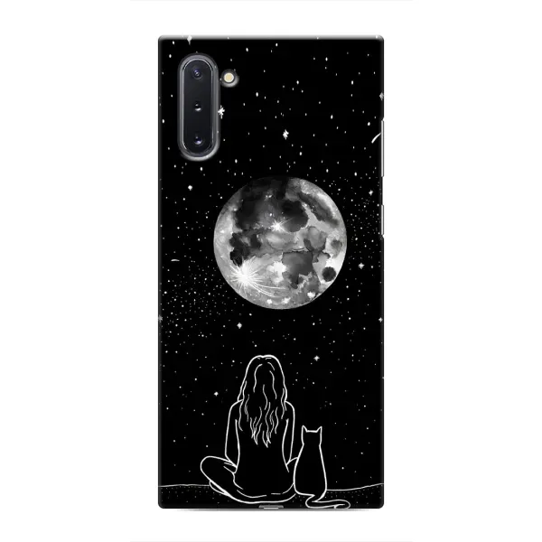 Чехол с принтом «Девушка с котом» для Samsung Galaxy Note 10 Чехол с принтом «Девушка с котом» для Samsung Galaxy Note 10