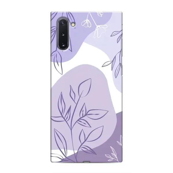 Чохол з принтом «Фіолетове листя абстракція» для Samsung Galaxy Note 10