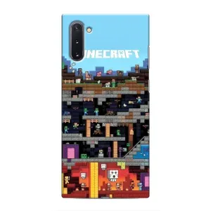 Чохол Майнкрафт на Samsung Galaxy Note 10 (AlphaPrint) Minecraft (фон Minecraft)