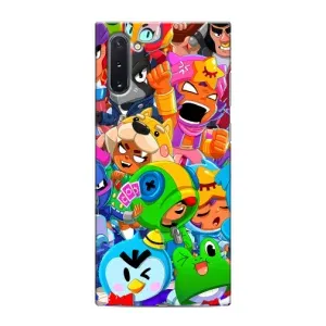 Чехол для Samsung Galaxy Note 10 Бравл Старс (VPrint) (Герої Бравл Старс)