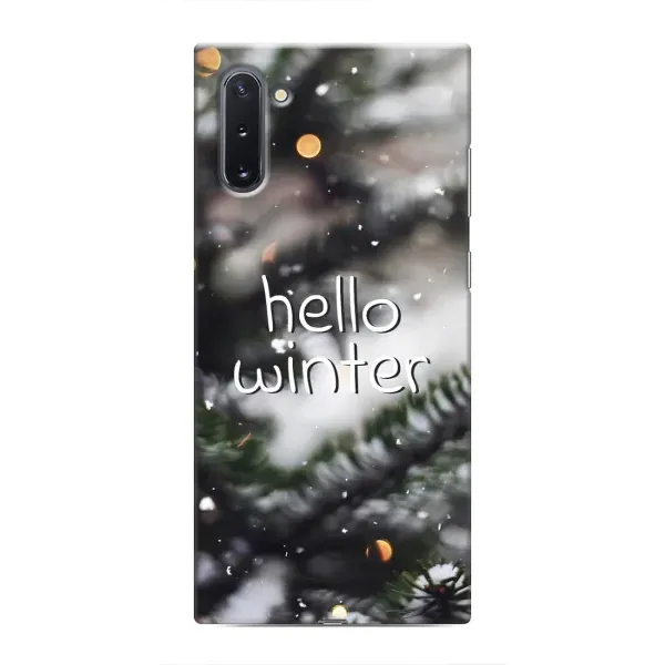 Чехол с принтом «Hello winter» для Samsung Galaxy Note 10