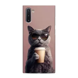 Чехол с принтом «Кот с кофе» для Samsung Galaxy Note 10