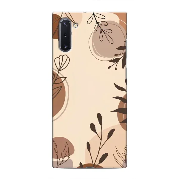 Чохол з принтом «Коричневі квіти» для Samsung Galaxy Note 10 Чохол з принтом «Коричневі квіти» для Samsung Galaxy Note 10