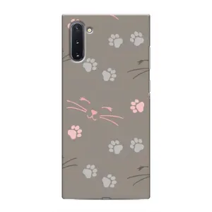 Чехол с рисунком кот на Samsung Galaxy Note 10 (Лапы и усы)