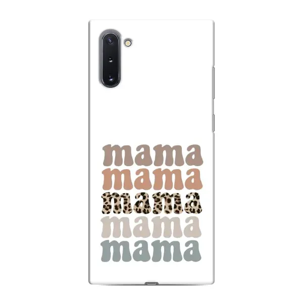 Чохол з принтом «Текстовий колаж мама» для Samsung Galaxy Note 10