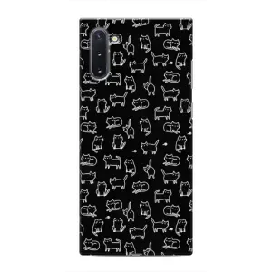 Чохол з принтом для Samsung Galaxy Note 10 (AlphaPrint) Модні коти (Маленькі котики)