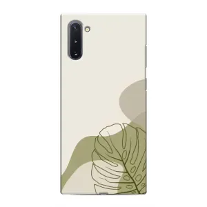Силконовий чохол з принтом в квітах на Samsung Galaxy Note 10 (Зелена монстера дизайн)