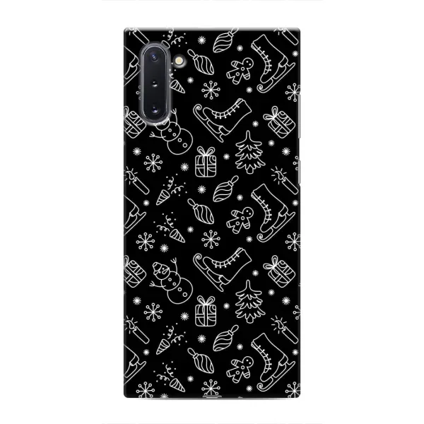 Чехол с принтом «Новогодний фон» для Samsung Galaxy Note 10