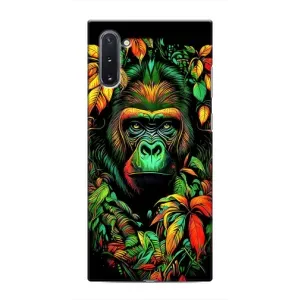 Чохол з Мавпами Samsung Galaxy Note 10 - (AlphaPrint) (Мавпа в квітах)