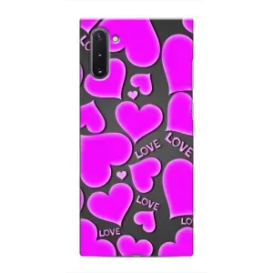 Чехлы для любимой на Самсунг Галексі Нот 10 (VPrint) (Pink hearts)