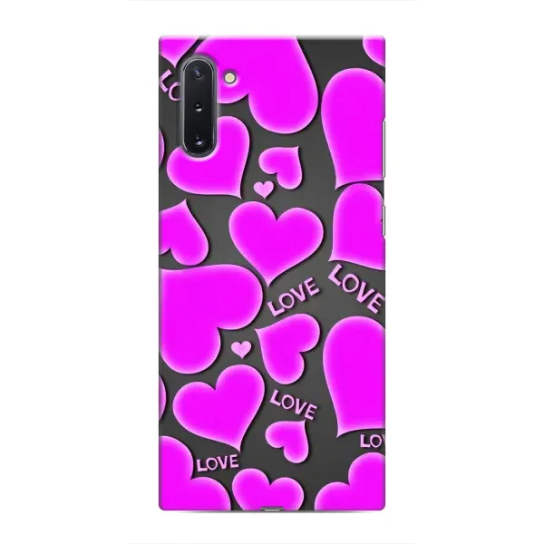 Чохол з принтом «Pink hearts» для Samsung Galaxy Note 10