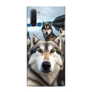 Чохол з Хаскі Samsung Galaxy Note 10 - (AlphaPrint) (Селфі Хаскі)