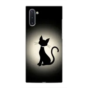 Чохол з принтом для Samsung Galaxy Note 10 (AlphaPrint) Модні коти (Силует котика)