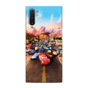 Силіконовий чохол Маквін для Samsung Galaxy Note 10 (Тачки на трасі)