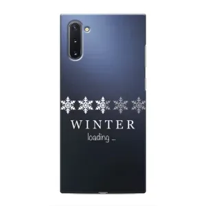 Зимні Чохли для Самсунг Галексі Нот 10 - прозорий фон (Winter loading)