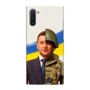 Чохол для Samsung Galaxy Note 10 (AlphaPrint - с принтом Зеленського) (Зеленский солдат)