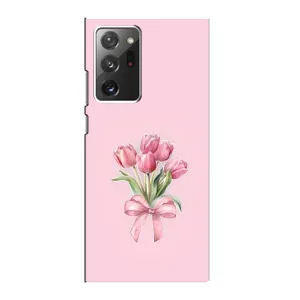 Чехол с розовым рисунком для Samsung Galaxy Note 20 Ultra (Букет цветов)