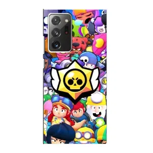 Чехол для Samsung Galaxy Note 20 Ultra Бравл Старс (VPrint) (Лого Brawl Stars)
