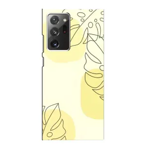 Силиконовый чехол с принтом в цветах на Samsung Galaxy Note 20 Ultra