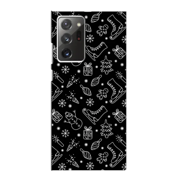 Чохол з принтом «Новорічний фон» для Samsung Galaxy Note 20 Ultra