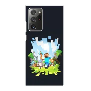 Чохол Майнкрафт на Samsung Galaxy Note 20 Ultra (AlphaPrint) Minecraft (персонажі Minecraft)