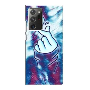 Чохол з принтом для Samsung Galaxy Note 20 Ultra (AlphaPrint - Знак сердечка) (Радужне серце)