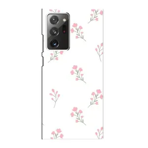 Чехол с розовым рисунком для Samsung Galaxy Note 20 Ultra (Розовые цветы)